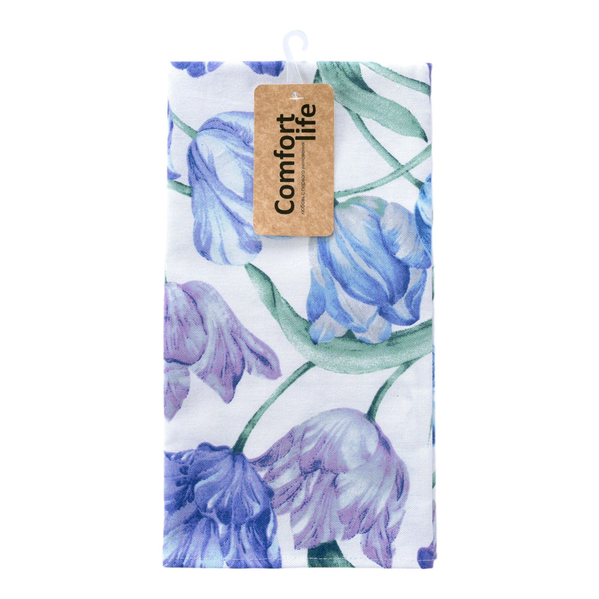 

Полотенце Comfort Life Тюльпаны 46x60 см рогожка
