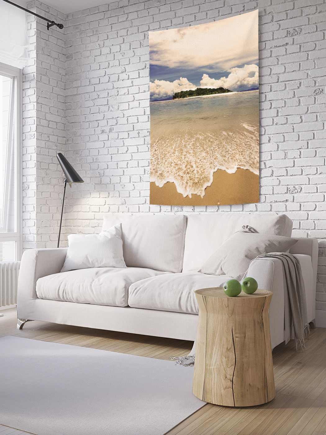 

Вертикальное фотопанно на стену JoyArty Дымный остров 100x150 см, Дымный остров