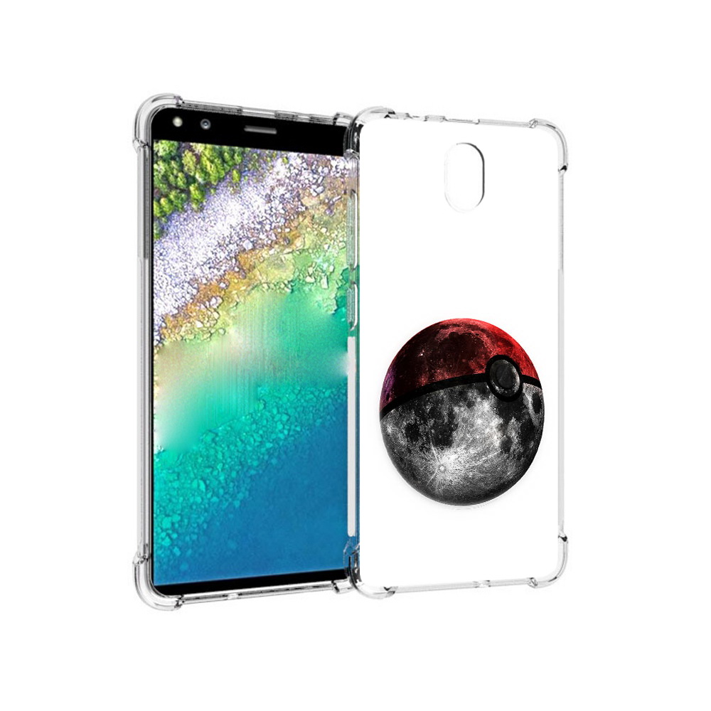 

Чехол MyPads Tocco для Nokia C01 Plus планета покебол (PT161800.114.543), Прозрачный, Tocco