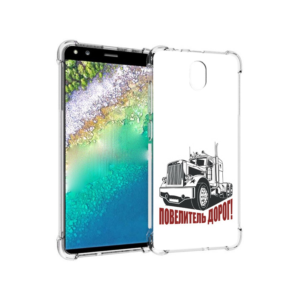 

Чехол MyPads Tocco для Nokia C01 Plus повелитель дорог (PT161800.114.547), Прозрачный, Tocco