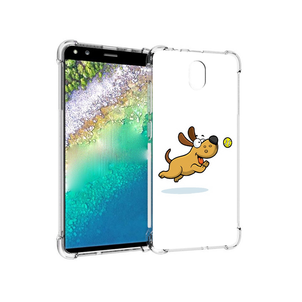 

Чехол MyPads Tocco для Nokia C01 Plus пёсик (PT161800.114.563), Прозрачный, Tocco