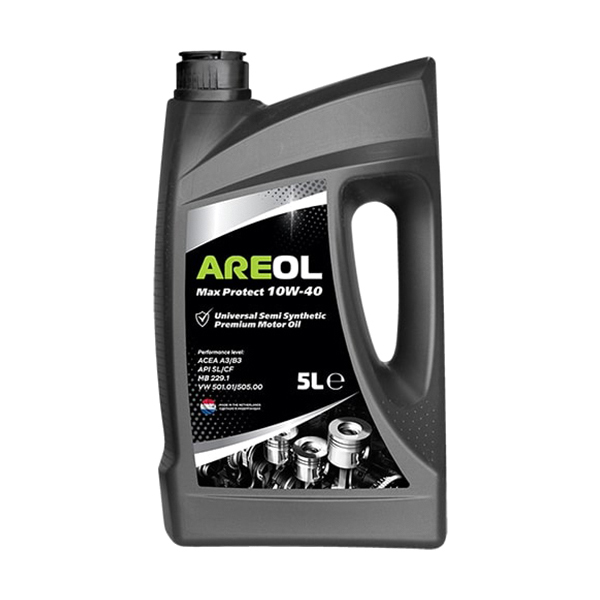 фото Areol max protect 10w40 (5l)_моторное масло!полусинт.\acea a3/b3,api sl/cf,mb 229.1,vw 501