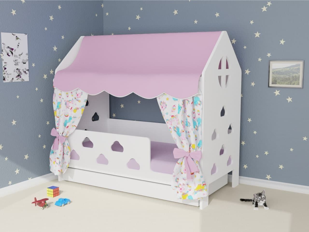 Детская кроватка 85х163.5х155 см, БазисВуд 