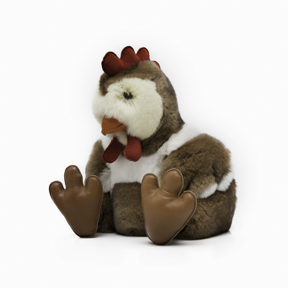 

Игрушка из натурального меха OnlyFur Петух Петя большой, Коричневый