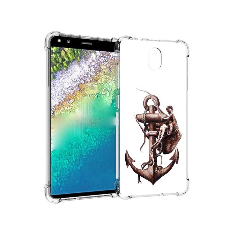 

Чехол MyPads Tocco для Nokia C01 Plus ржавый якорь (PT161800.114.579), Прозрачный, Tocco