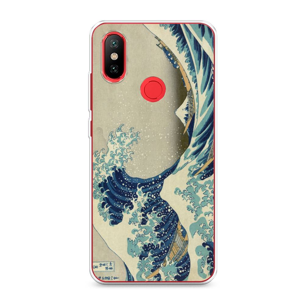 

Чехол Awog на Xiaomi Mi 6X/A2 "Большая волна в Канагаве", Разноцветный, 33350-9
