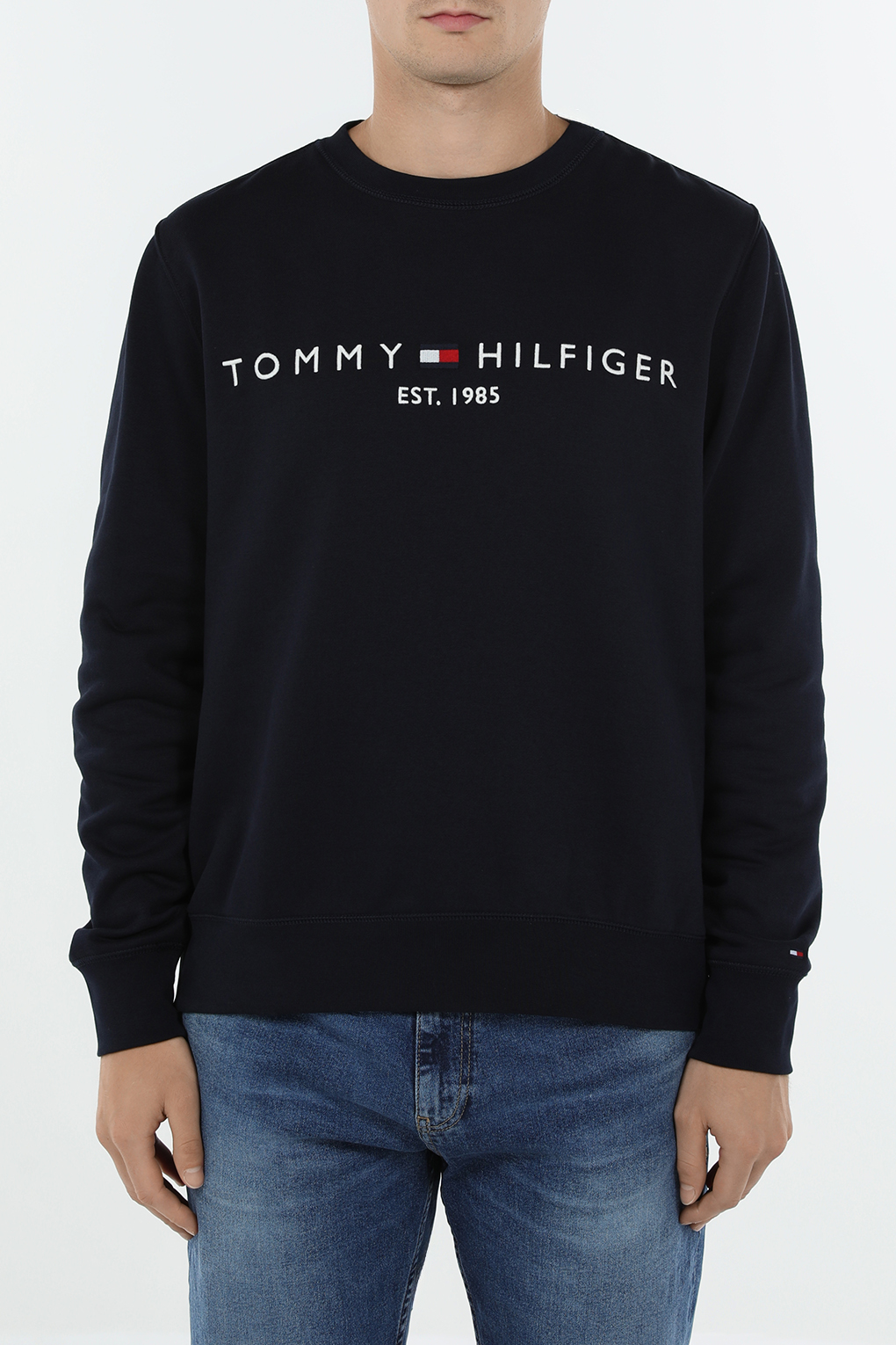 Свитшот мужской Tommy Hilfiger MW0MW11596 синий 2XL 15990₽