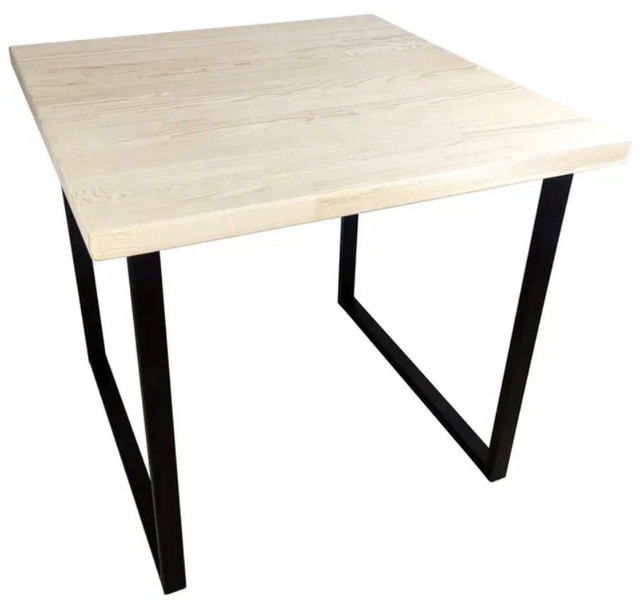 Стол кухонный Solarius Loft квадратный из массива сосны, 60x60х75 см, без покраски