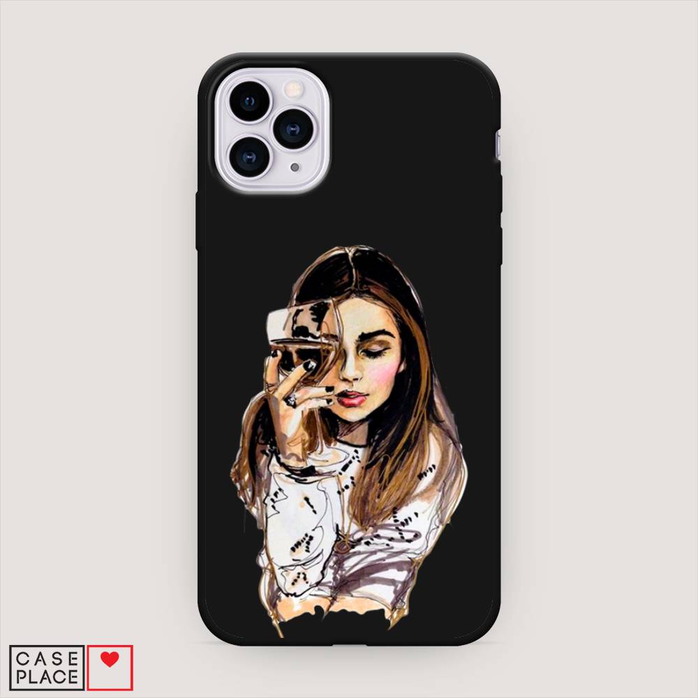 

Чехол Awog на Apple iPhone 11 Pro / Айфон 11 Pro "Девушка с бокалом", Разноцветный, 12352-1