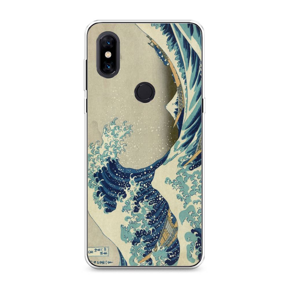 

Чехол Awog на Xiaomi Mi Mix 3 "Большая волна в Канагаве", Разноцветный, 34950-9