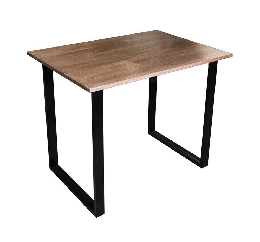 Стол обеденный Solarius Loft из массива дуба, лакированнный, 110x60 см, цвет темный дуб