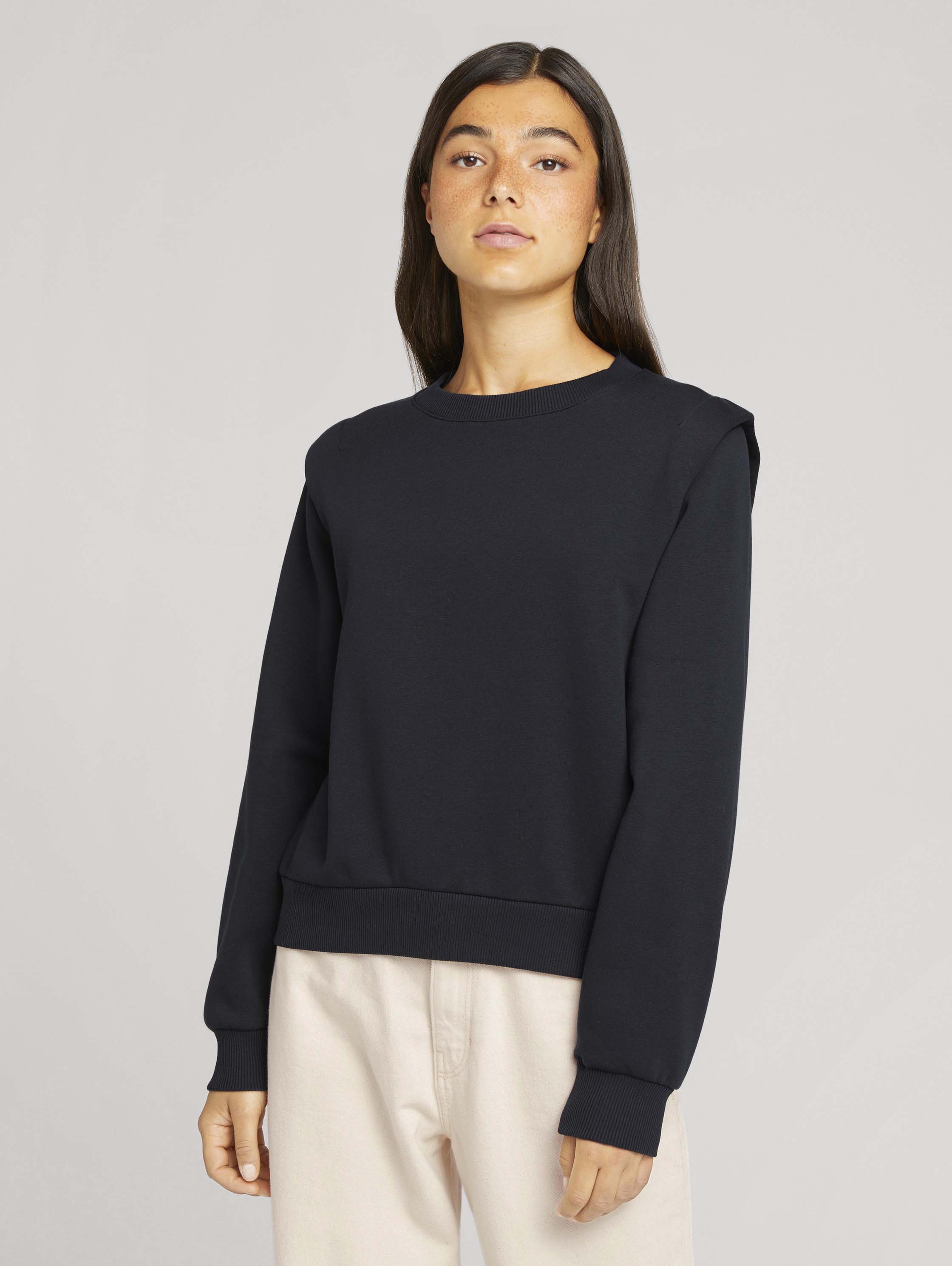 

Свитшот женский TOM TAILOR 1027273 синий XS, 1027273