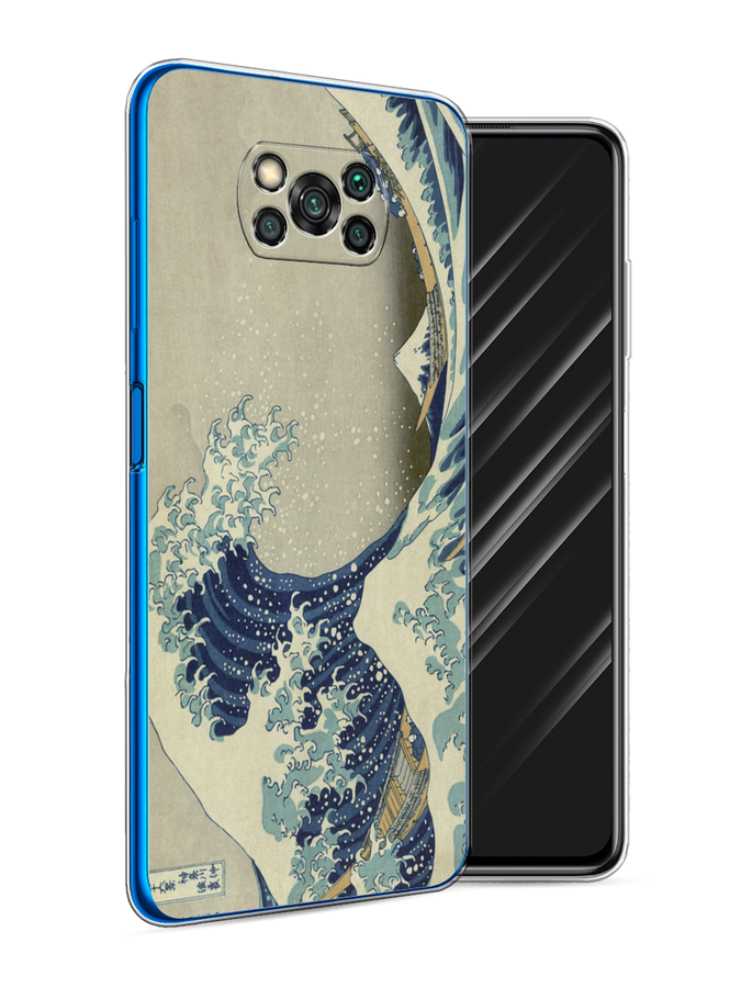 

Чехол Awog на Poco X3/X3 Pro "Большая волна в Канагаве", Разноцветный, 310650-9