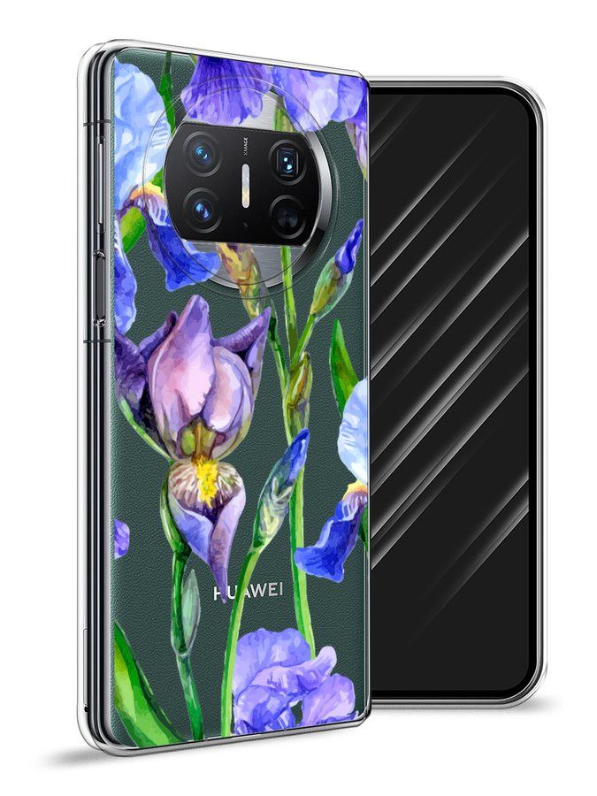 

Чехол Awog на Huawei Mate X3 "Синие ирисы", 6122450-1