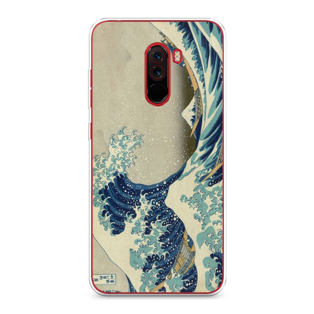 

Чехол Awog на Xiaomi Pocophone F1 "Большая волна в Канагаве", Разноцветный, 34450-9