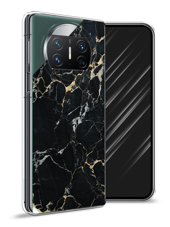 

Чехол Awog на Huawei Mate X3 "Черный мрамор уголок", 6122450-1