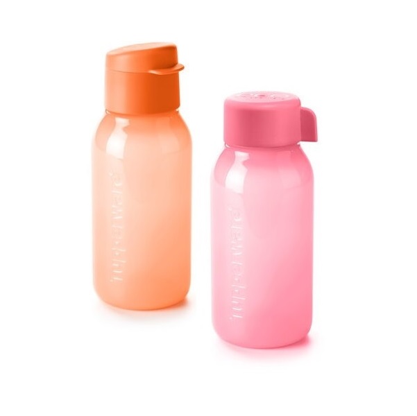 Набор бутылок Tupperware розовая-оранжевая, 350мл
