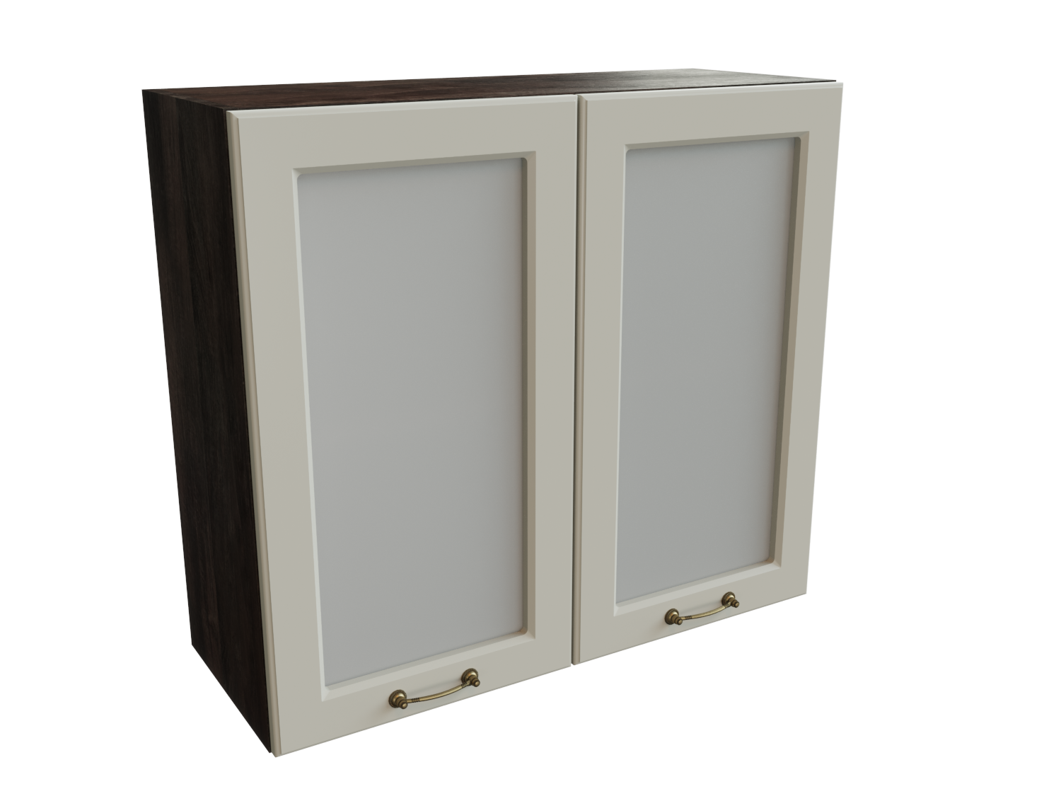 

Шкаф навесной с 2-мя дверцами с сте-ом SURA Ницца Кварц грей 80x31,8x71,6 арт.ММК-00000494, Серый, nic/dbk/top/2dor