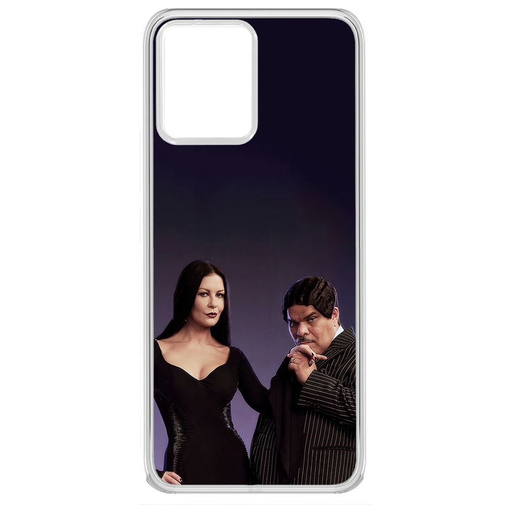 

Чехол-накладка Krutoff Clear Case Уэнсдей Аддамс - Мортиша и Гомес для Realme 8/8 Pro 4G, Прозрачный