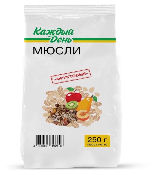 

Мюсли «Каждый день» с фруктами, 250 г