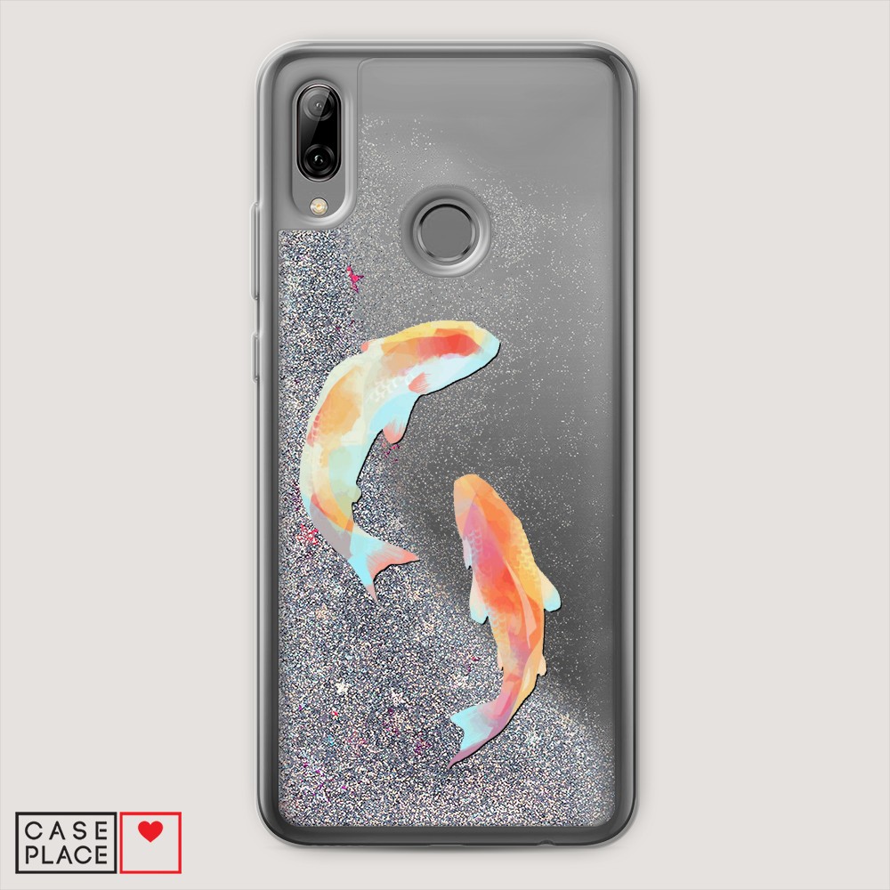 

Чехол Awog на Huawei P Smart 2019/Honor 10 Lite "Акварельные карпы", Разноцветный, 67591-1