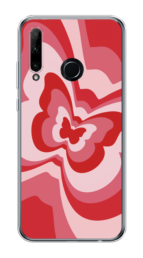 

Чехол на Honor 10i/20 Lite 2019/20e "Бабочка в стиле хиппи", Красный;розовый, 68950-1