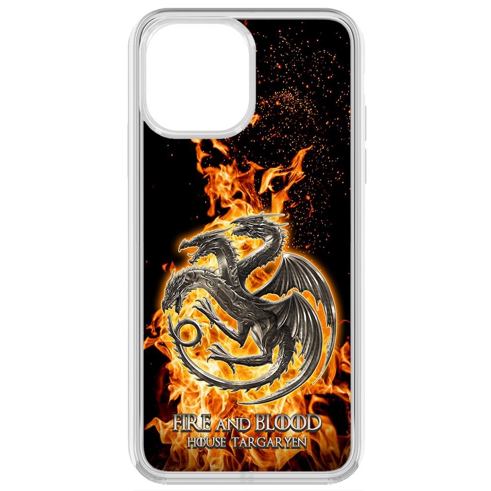 

Чехол-накладка Krutoff Clear Case Игра Престолов Дом Таргариен для iPhone 13 Pro Max, Прозрачный