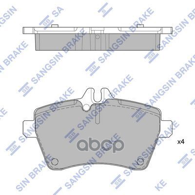 

Тормозные колодки Sangsin brake передние SP1749