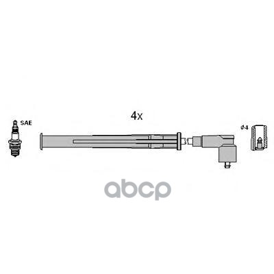 Комплект Проводов Зажигания Huco 134956