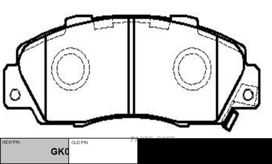 

Тормозные колодки Ctr передние GK0318