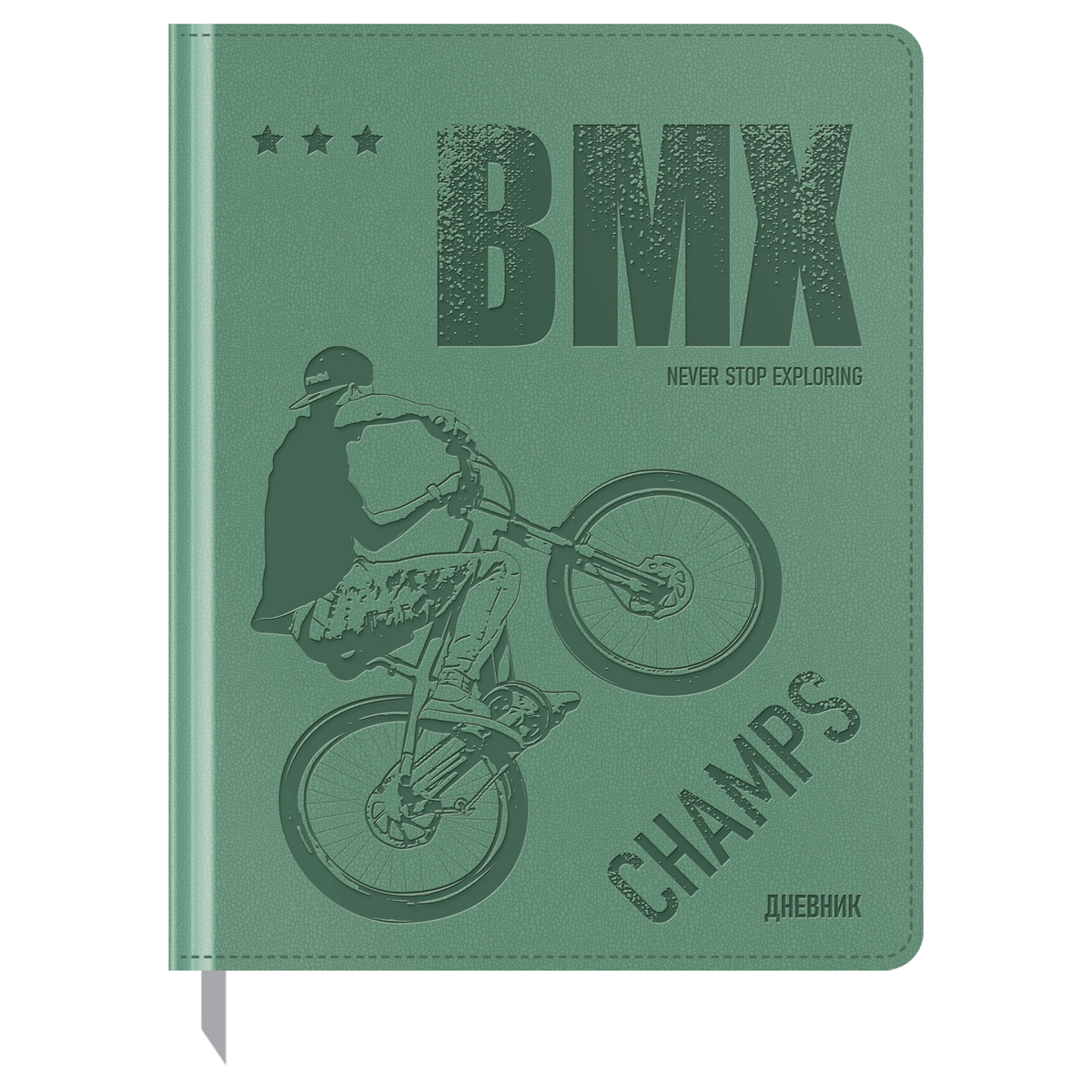 

Дневник 1-11 кл. 48л. (твердый) BG "Champs", иск. кожа, термотиснение, ляссе, Зеленый