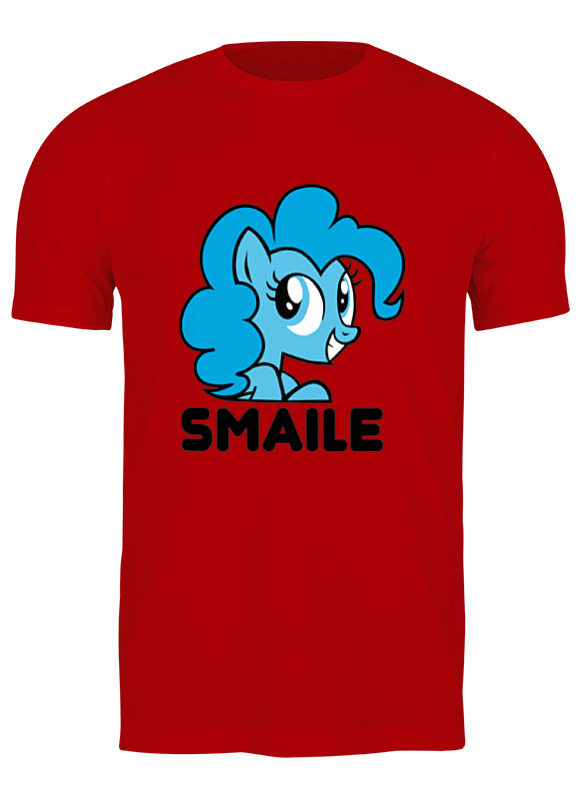 

Футболка мужская Printio Smaile красная 3XL, Smaile