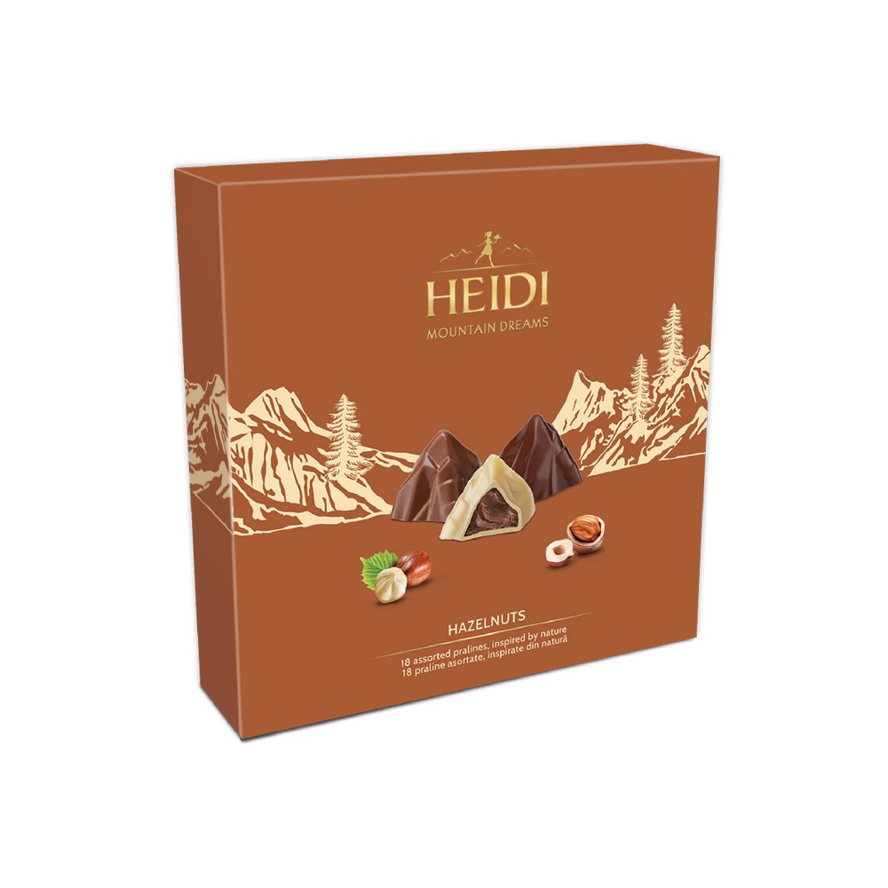 

Из Румынии: Ассорти шоколадных конфет Heidi Mountain dreams с ореховой начинкой, 150 г