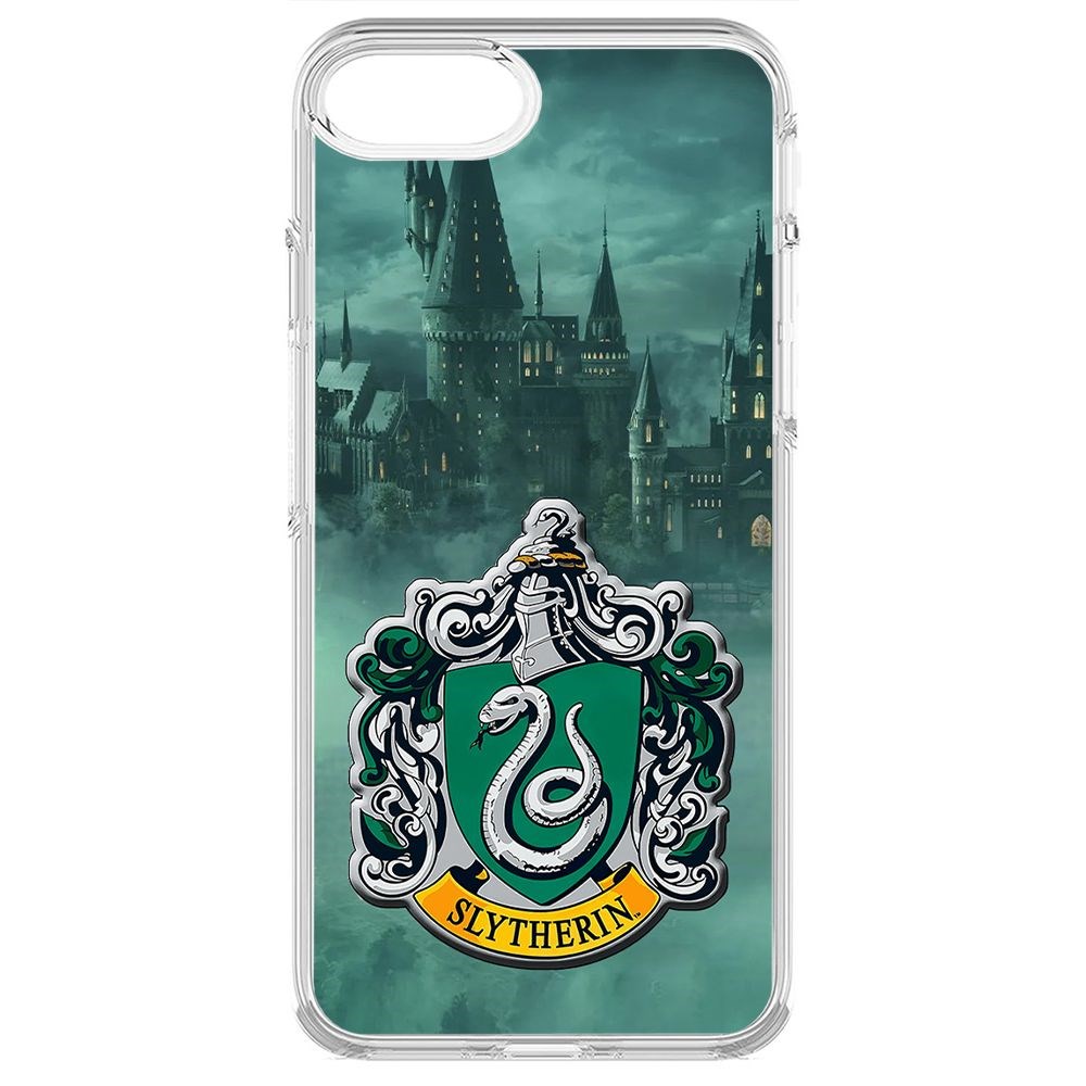 

Чехол-накладка Krutoff Clear Case Гарри Поттер. Слизерин для iPhone 6S, Прозрачный