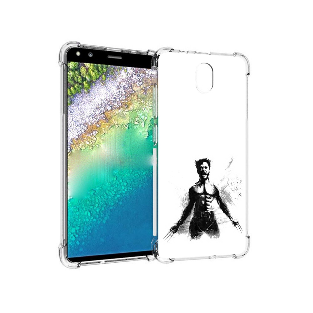 

Чехол MyPads Tocco для Nokia C01 Plus росомаха (PT161800.114.587), Прозрачный, Tocco