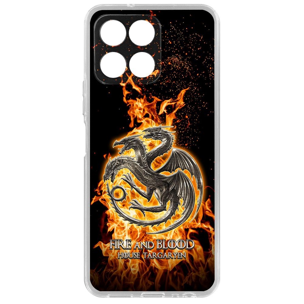 Чехол-накладка Krutoff Clear Case Игра Престолов Дом Таргариен для Honor X6