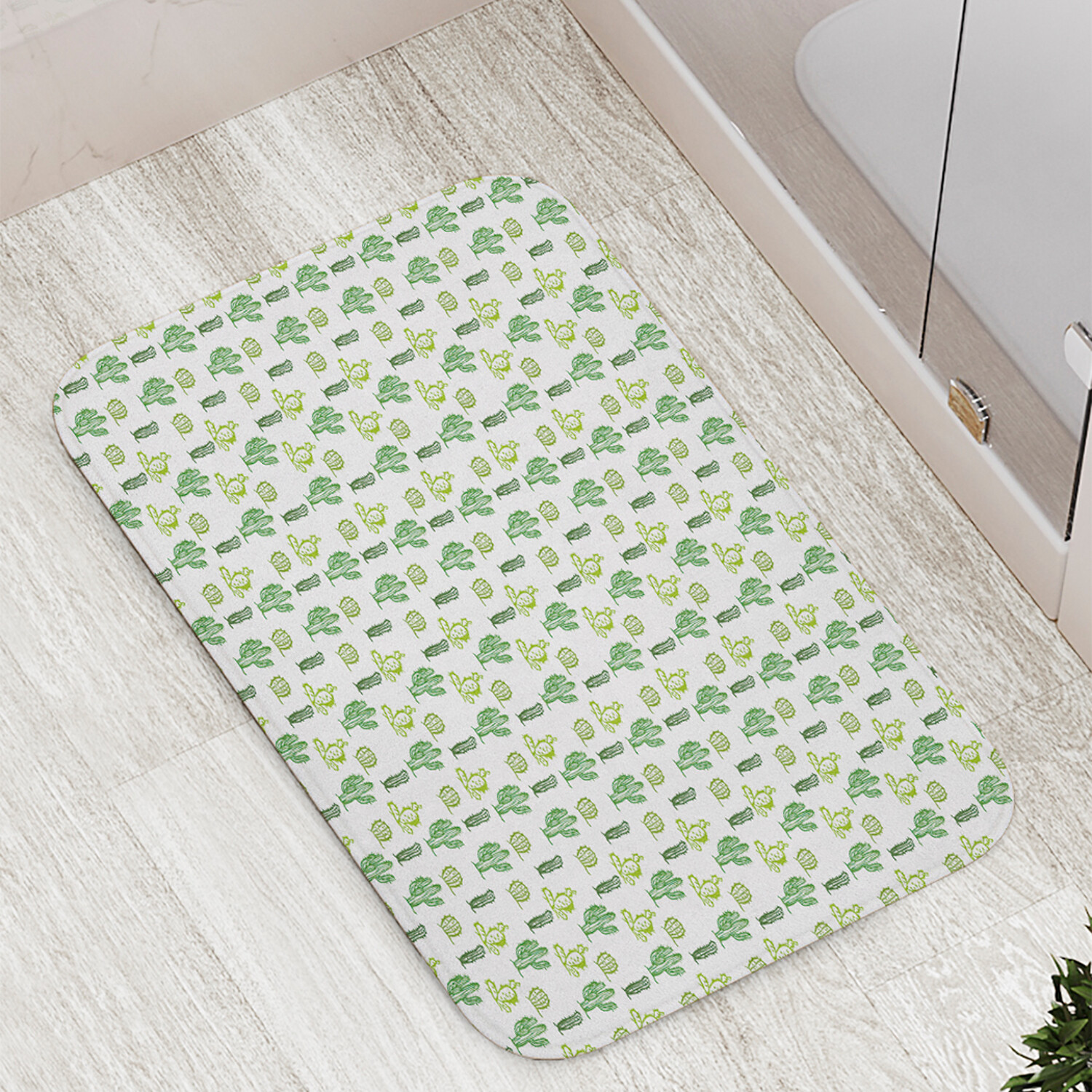 

Коврик противоскользящий JoyArty "Кактус на природе" для ванной сауны бассейна 77х52 см, Кактус на природе