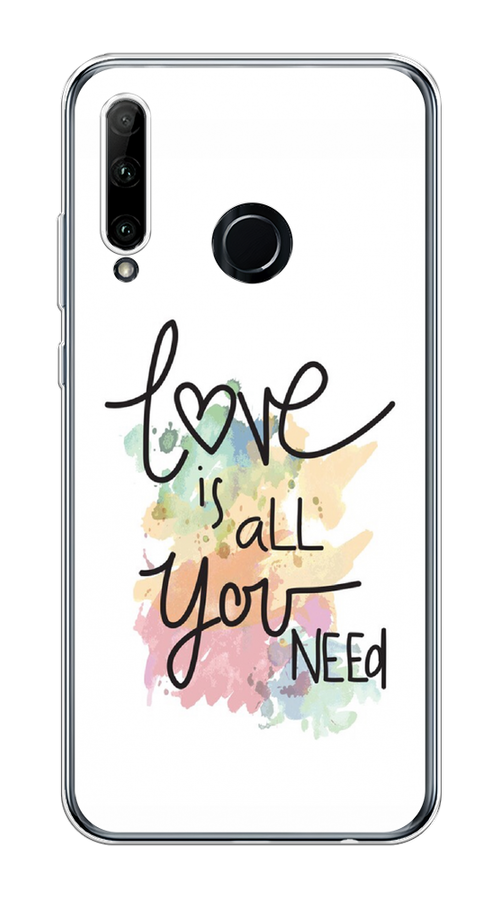 

Чехол на Honor 10i/20 Lite 2019/20e "Love is all you need", Белый;черный;зеленый, 68950-1
