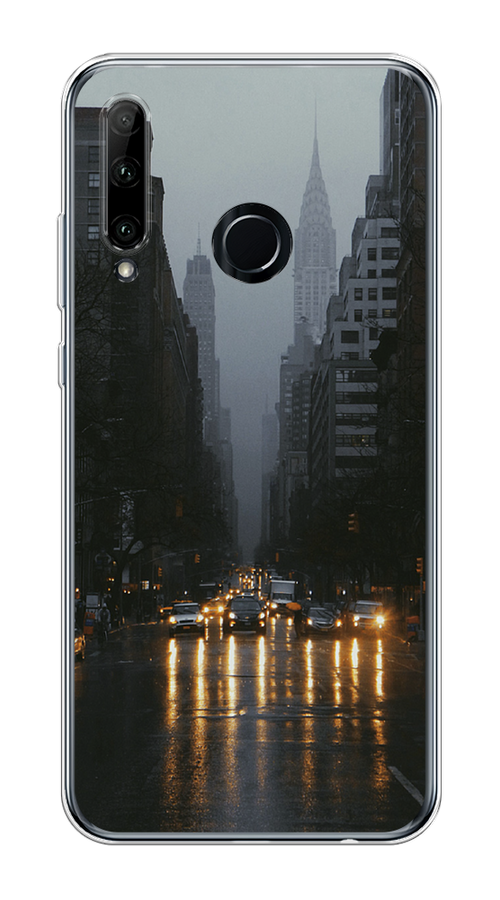 

Чехол на Honor 10i/20 Lite 2019/20e "Дождливый Нью Йорк", Черный;серый, 68950-1