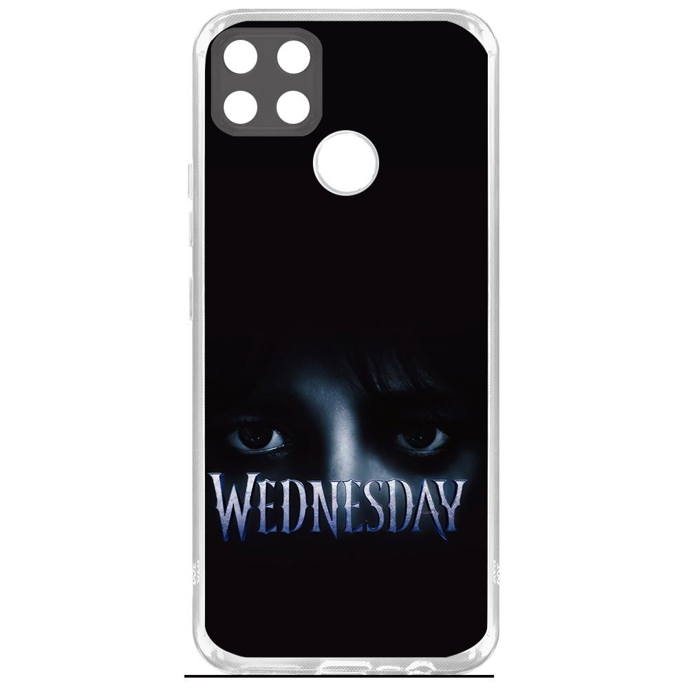 

Чехол-накладка Krutoff Clear Case Уэнсдей Аддамс - Логотип для Realme C25s, Прозрачный