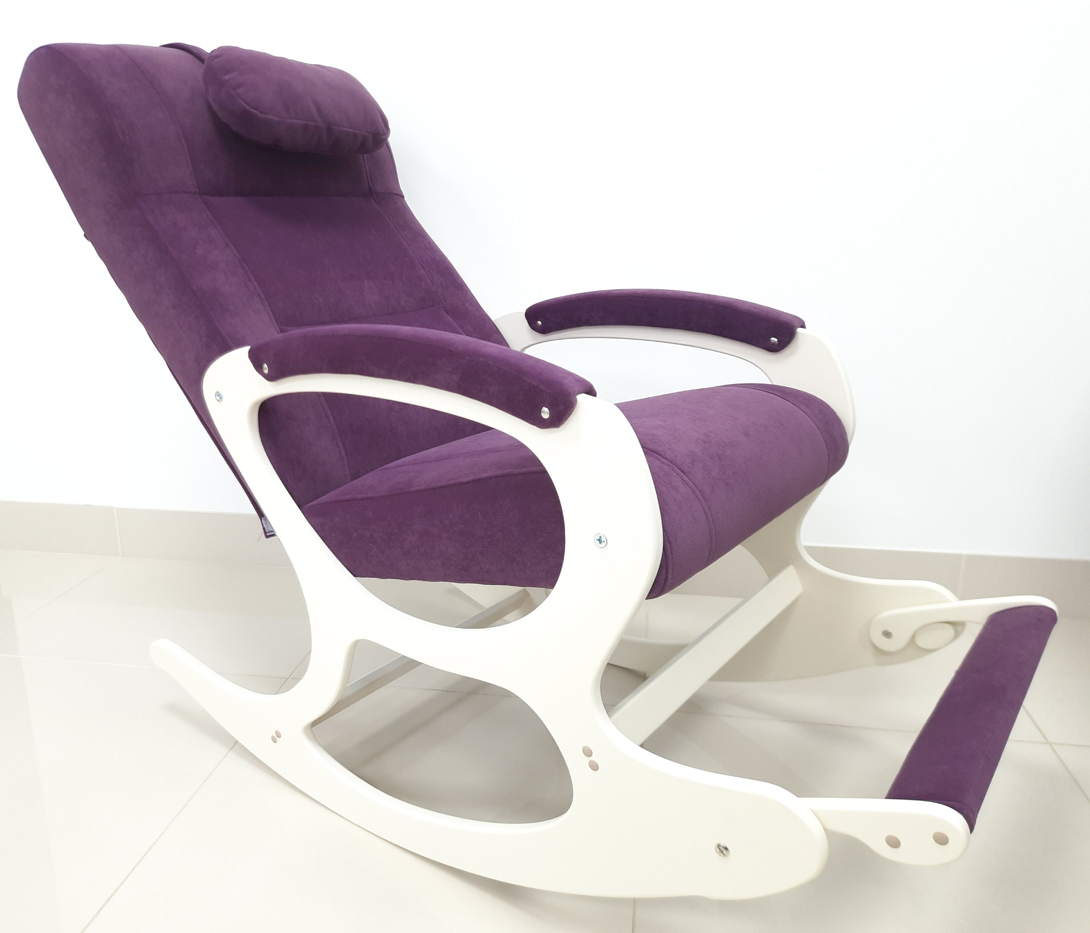 Кресло-качалка с подножкой ЗАКАЧАЕШЬСЯ Велюр Favorite 07 R031