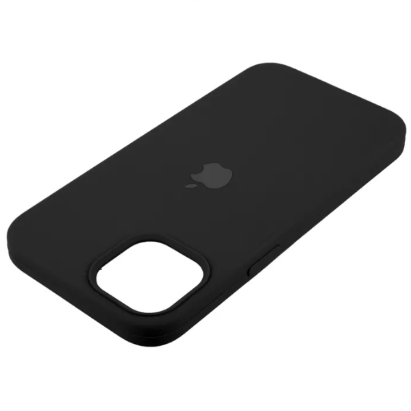 

Чехол iPhone 15 Silicon Сase APL WS (с лого), черный №1 (IS793351)