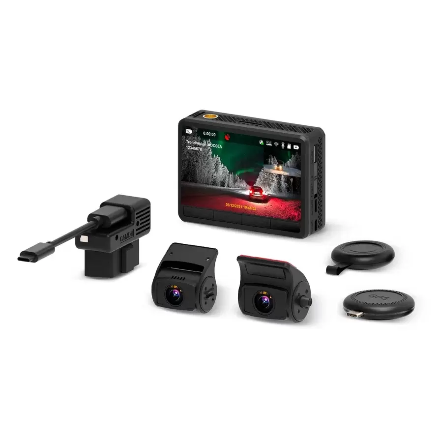 Видеорегистратор 2в1 Full HD - TrendVision K2S PRO с Sony, Wi-Fi, GPS, пультом ДУ 500 мАч