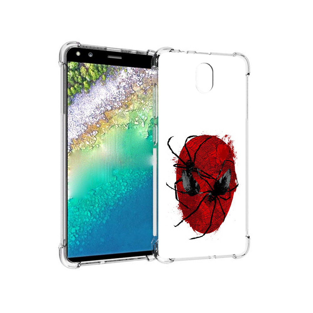 

Чехол MyPads Tocco для Nokia C01 Plus человек паук (PT161800.114.673), Прозрачный, Tocco