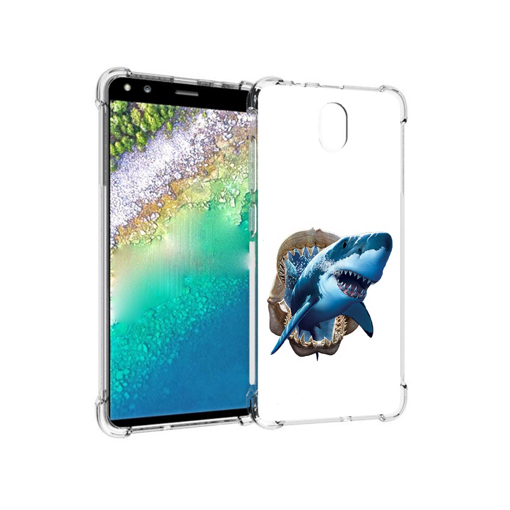 

Чехол MyPads Tocco для Nokia C01 Plus челюсти (PT161800.114.675), Прозрачный, Tocco