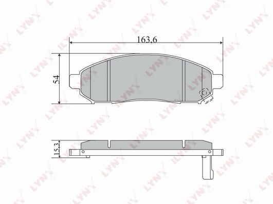 

Тормозные колодки LYNXauto дисковые BD5731