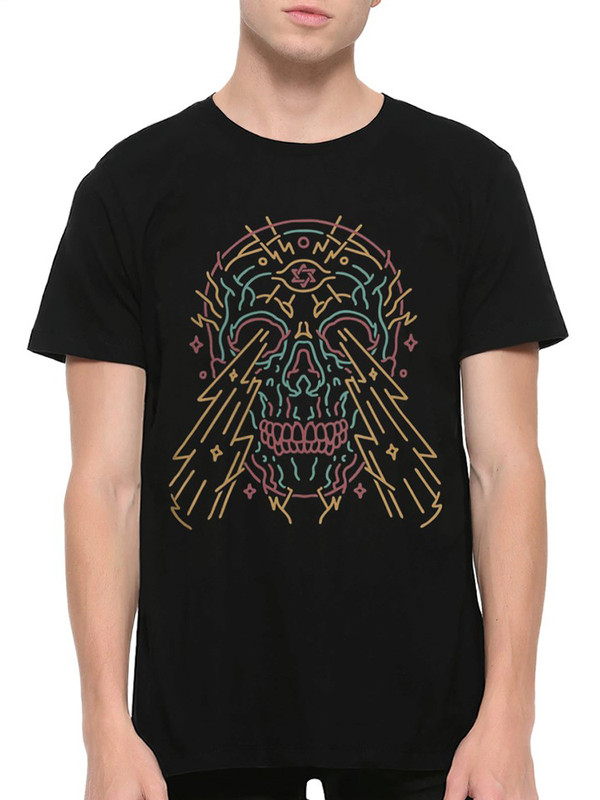 Футболка мужская DreamShirts Studio Иллюминаты / Череп / черная 2XL