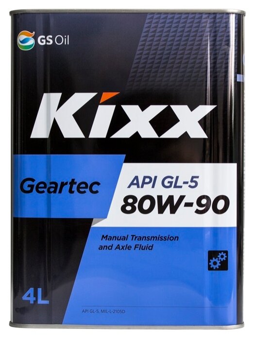 

Трансмиссионное масло Kixx L298344te1 Gl-5 80w-90, Geartec