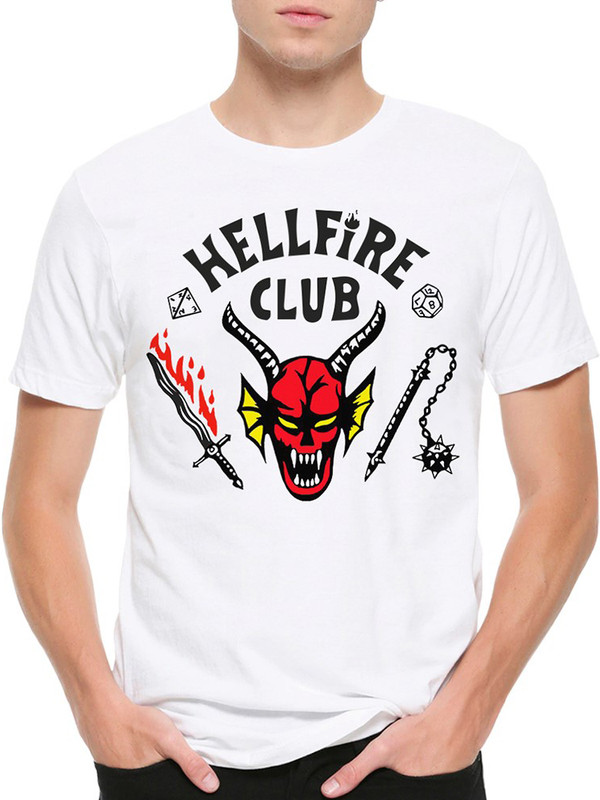 

Футболка мужская DreamShirts Studio белая M, Белый, Hellfire Club / Клуб Адского пламени / Очень Странные Дела / Stranger Things /