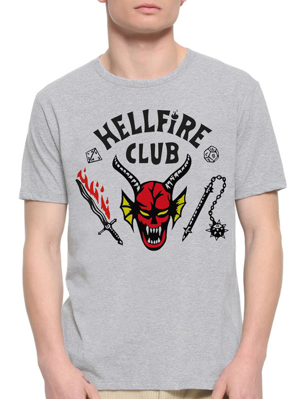 

Футболка мужская DreamShirts Studio серая S, Серый, Hellfire Club / Клуб Адского пламени / Очень Странные Дела / Stranger Things /